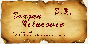 Dragan Milurović vizit kartica